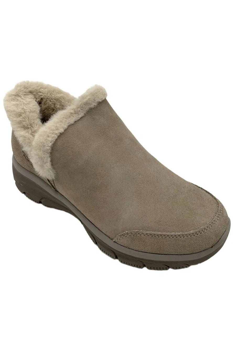 Skechers Slip-ins Easy Going Water Repellent Cozy Lined Boot Taupe - Medium